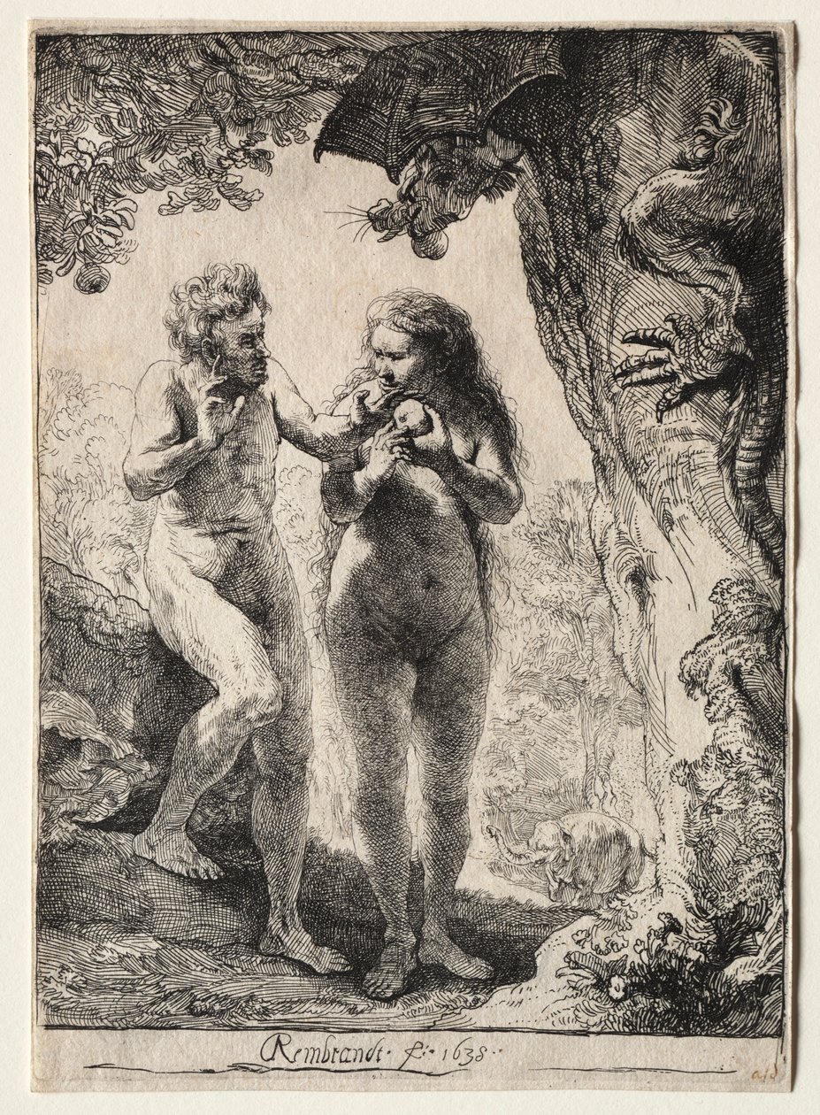 Adam und Eva, 1638 von Rembrandt van Rijn