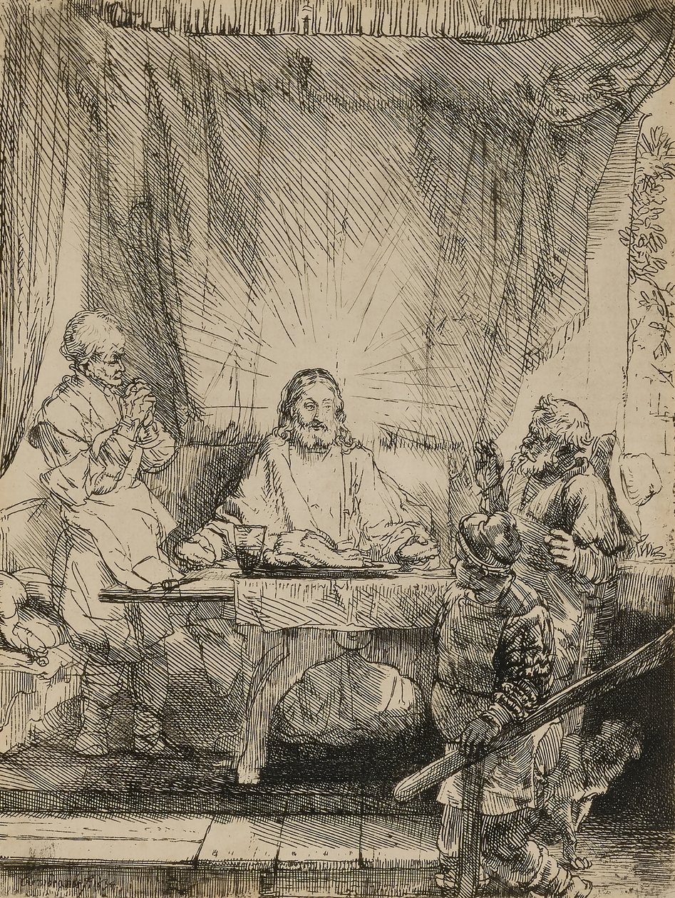 Christus in Emmaus von Rembrandt van Rijn