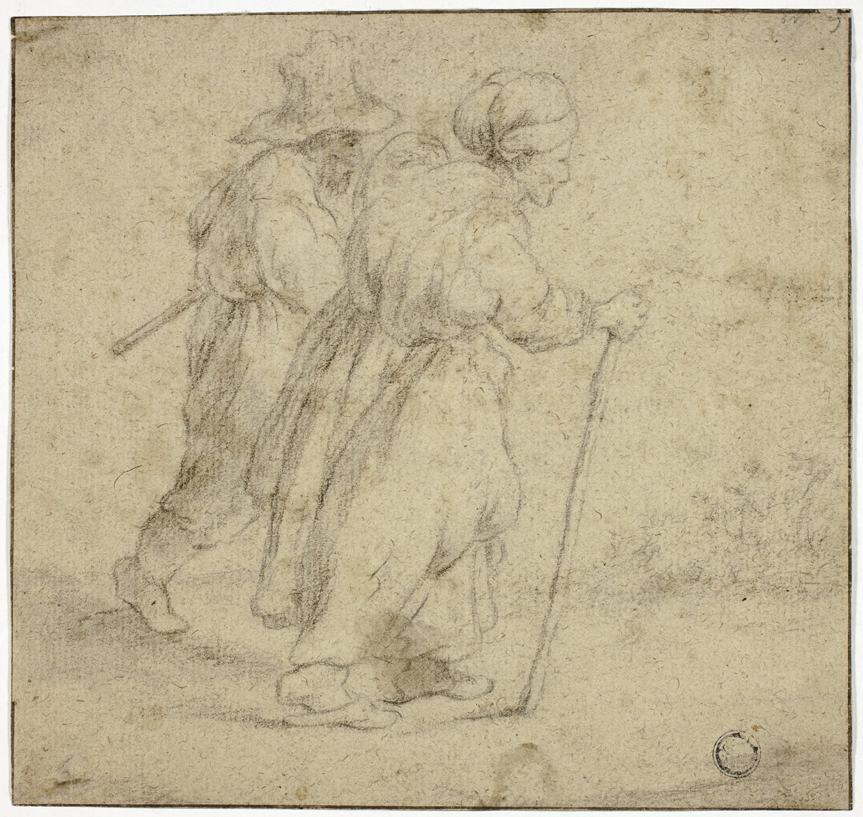 Älteres Bauernpaar von Rembrandt van Rijn