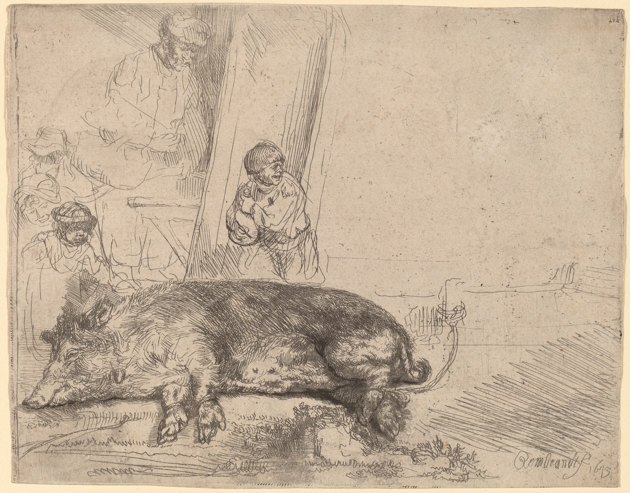 Das Schwein von Rembrandt van Rijn