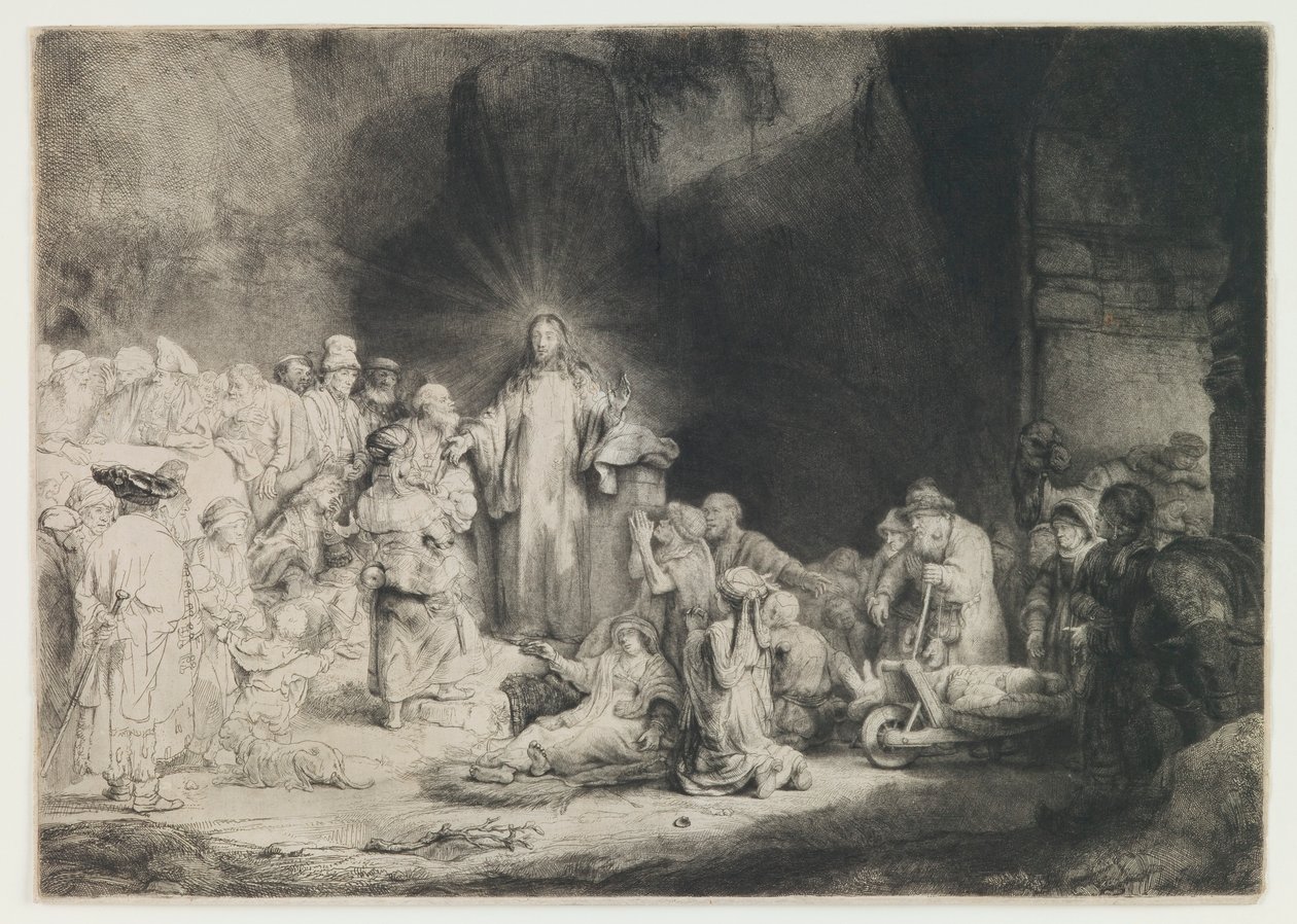 Der Hundertguldenblatt von Rembrandt van Rijn