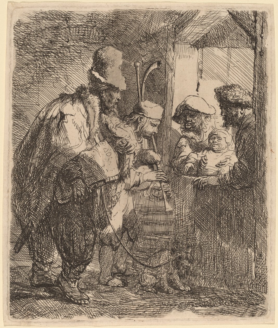 Die umherziehenden Musiker von Rembrandt van Rijn