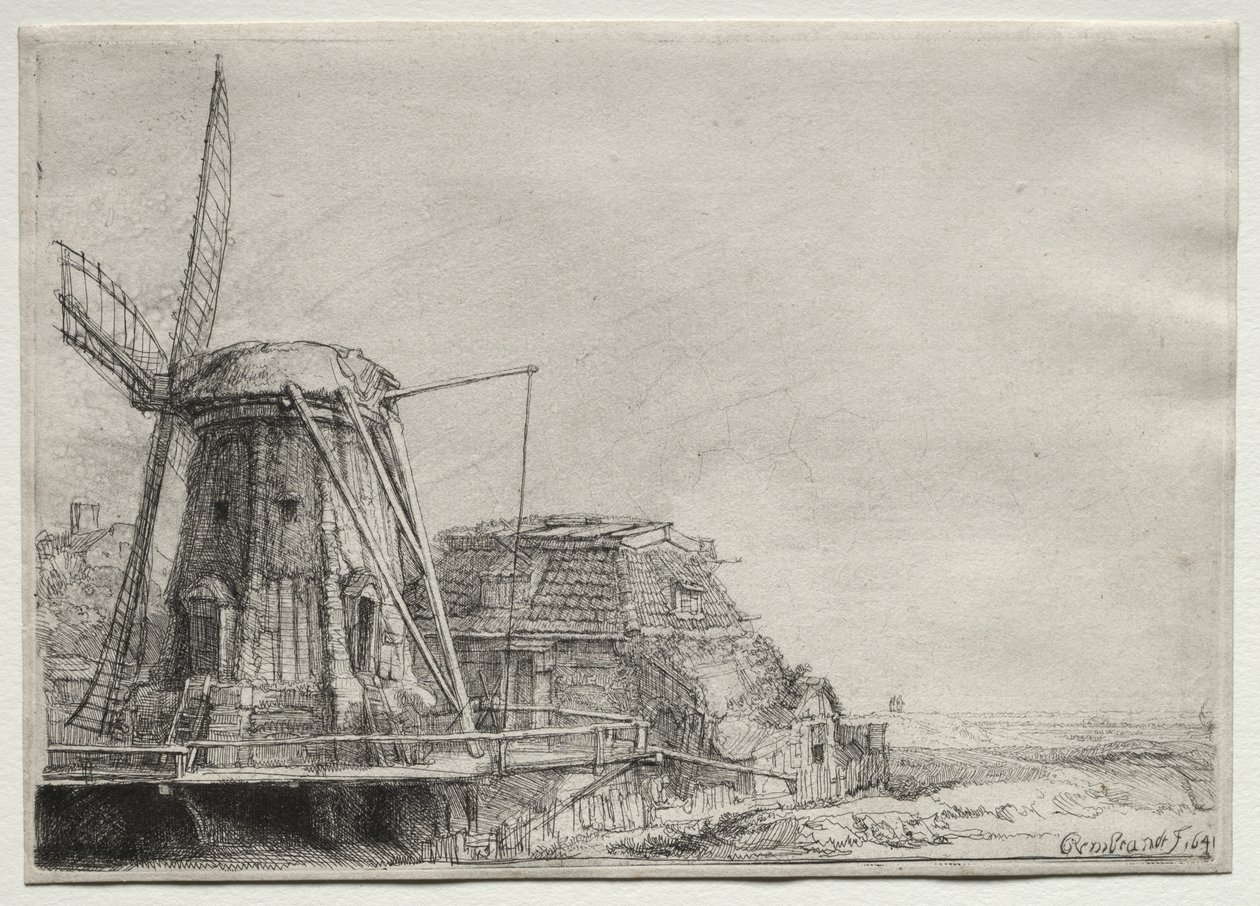 Die Windmühle von Rembrandt van Rijn