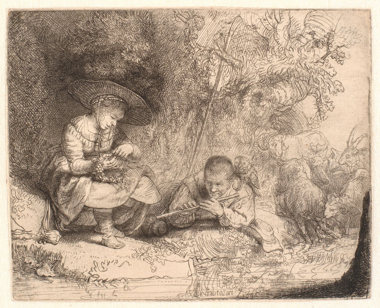 Der Flötenspieler ("L