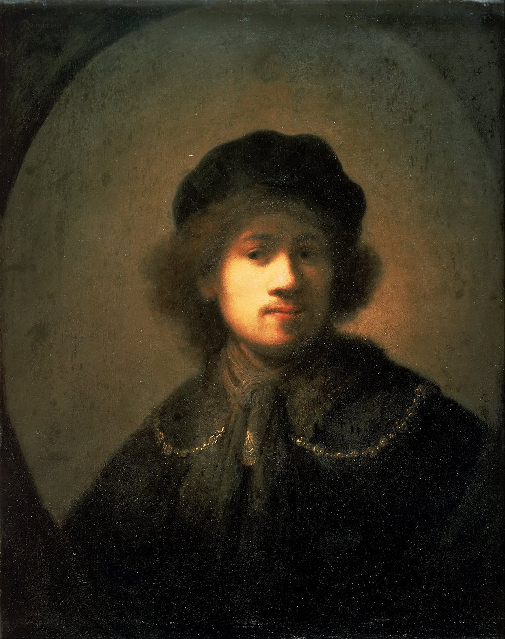 Porträt des Künstlers als junger Mann von Rembrandt van Rijn