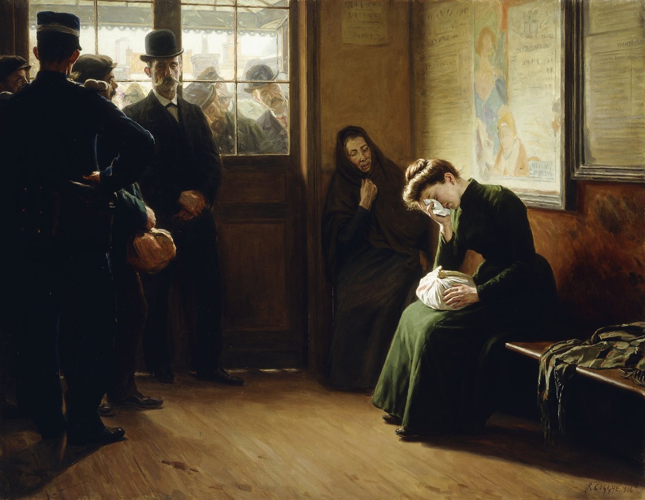 Abfahrt der Gefangenen von Remy Cogghe