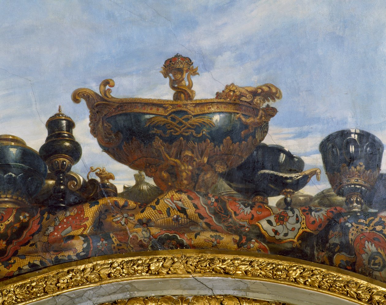 Gewölbe, das Schiff von Ludwig XIV. von René Antoine Houasse