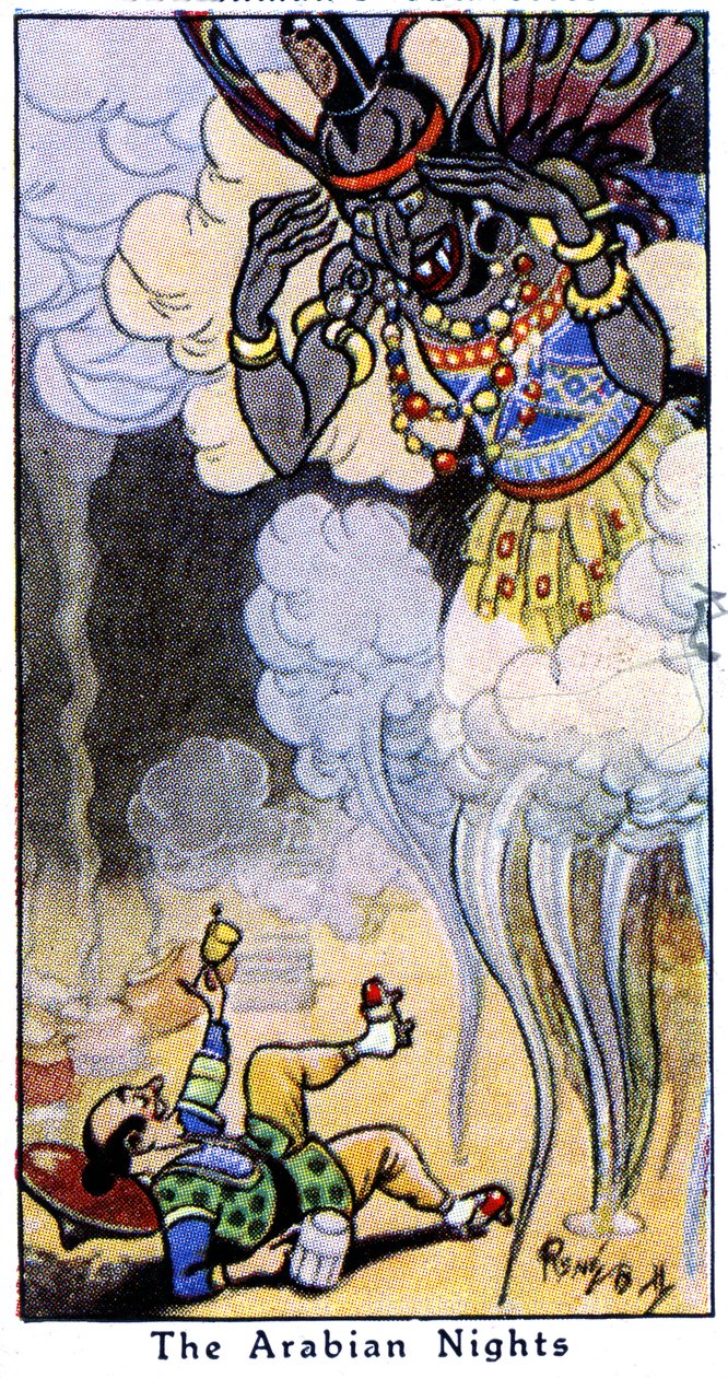 Aladdin und der Geist, 1936 von René Bull