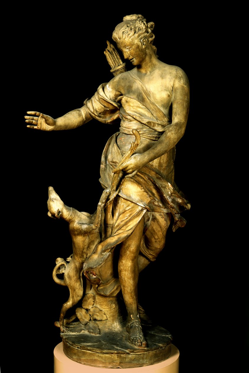 Diana und ihr Hund, 1717 von Rene Fremin