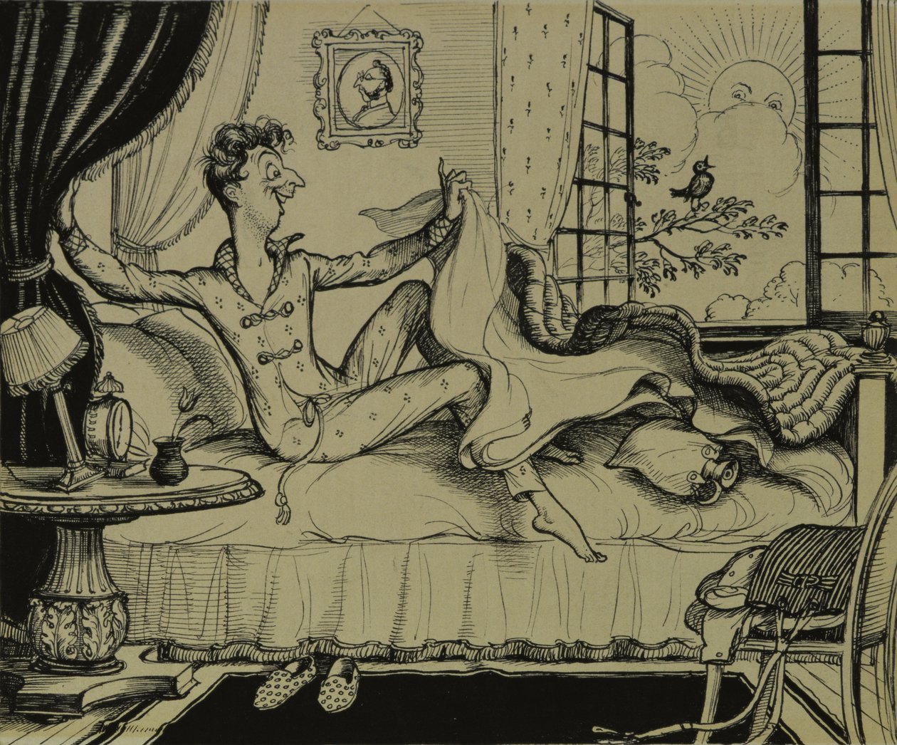 Es lohnt sich aufzustehen!, 1929 von Rex Whistler