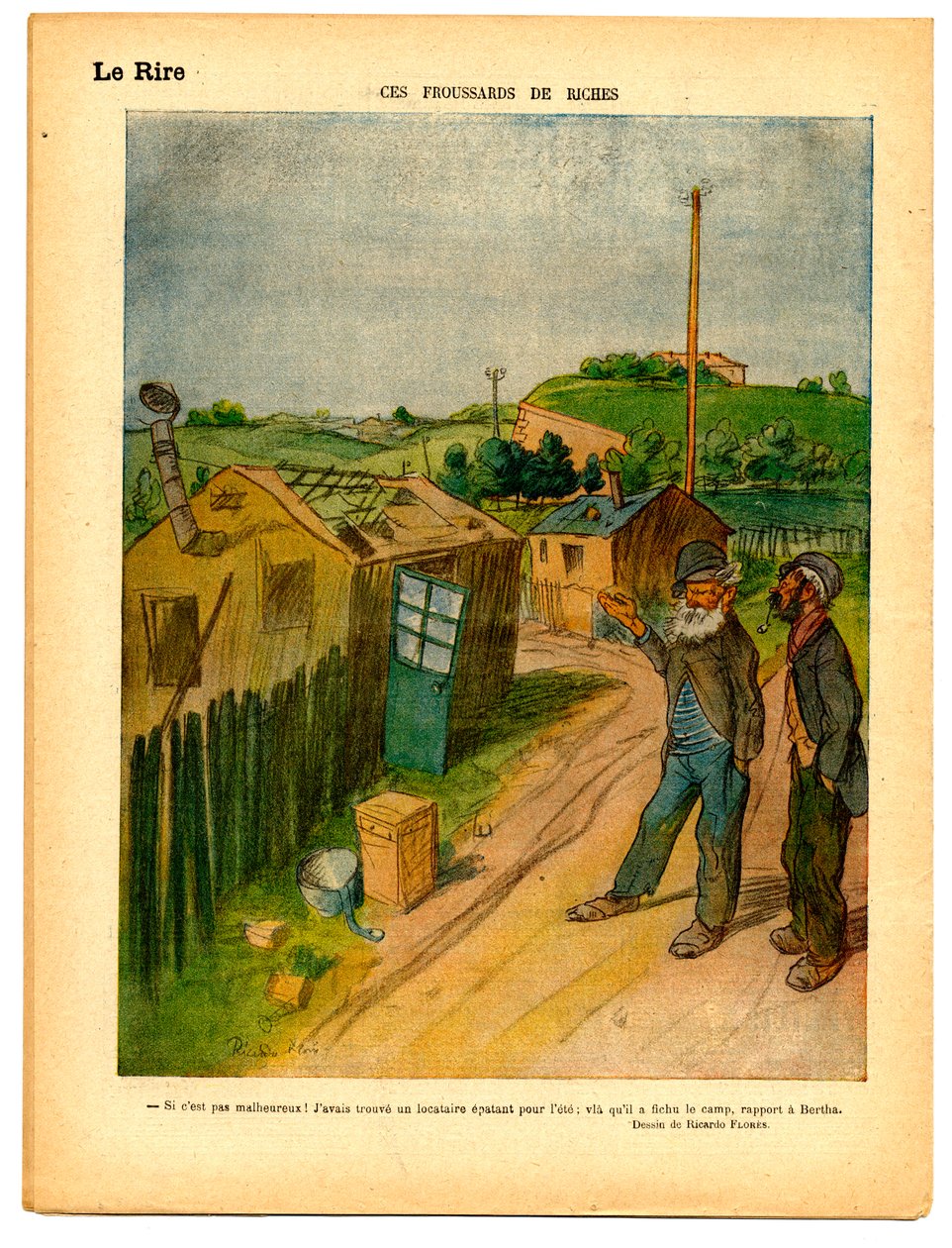 Das rote Lachen, Satirisch in Farben von Ricardo Flores