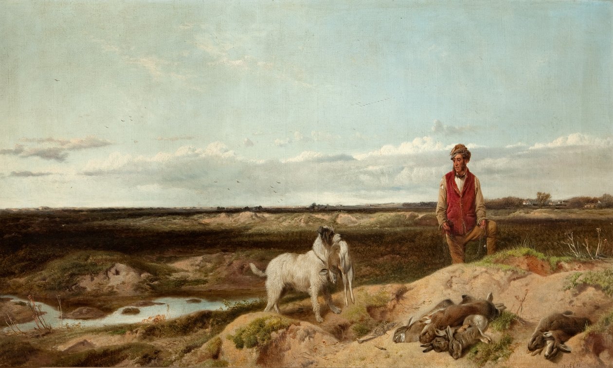 Frettchenjagd, 1863 von Richard Ansdell