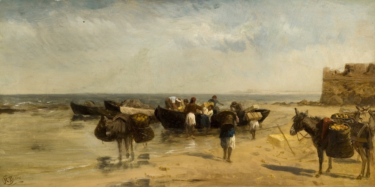 Obstboote im Mittelmeer von Richard Beavis