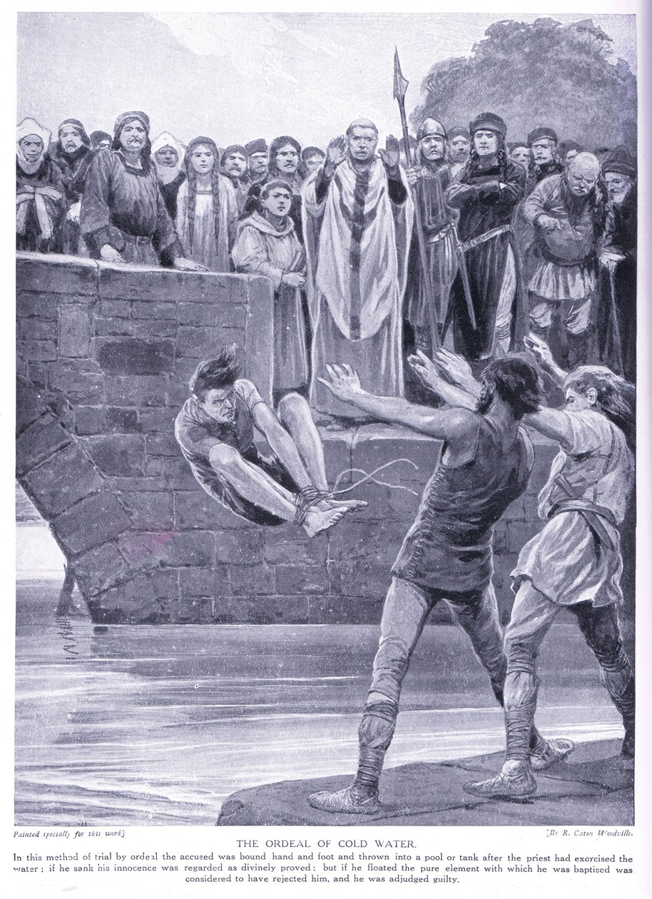 Prüfung mit kaltem Wasser, 1920er Jahre von Richard Caton Woodville junior
