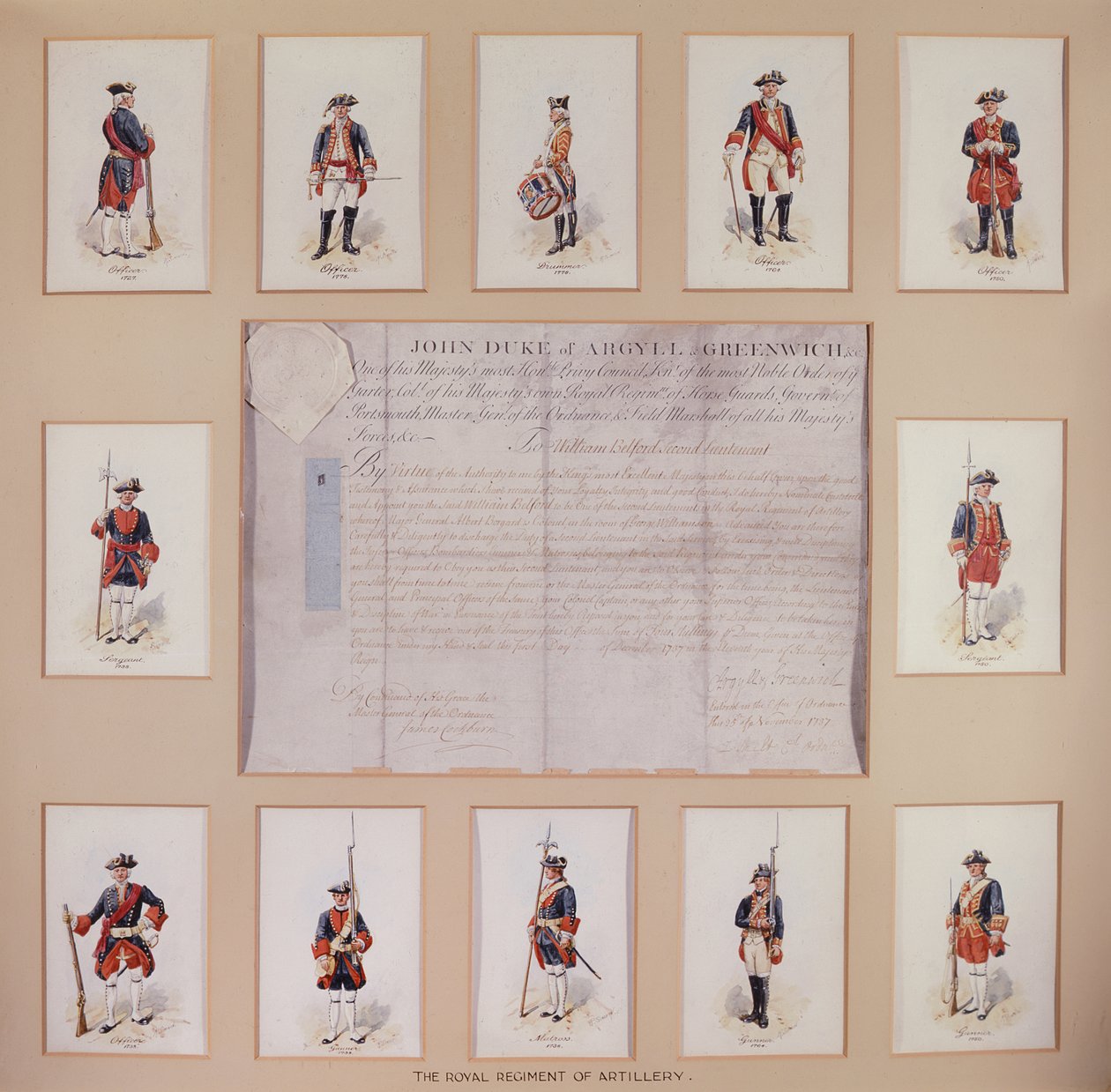 Uniformen des königlichen Artillerieregiments von Richard Simkin