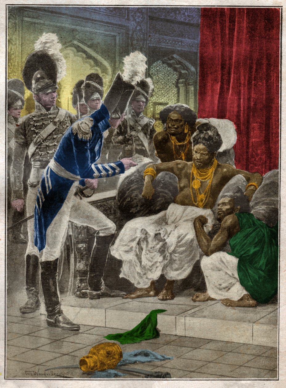 Kolonialismus in Sri Lanka (Illustration) von Richard Caton (after) Woodville