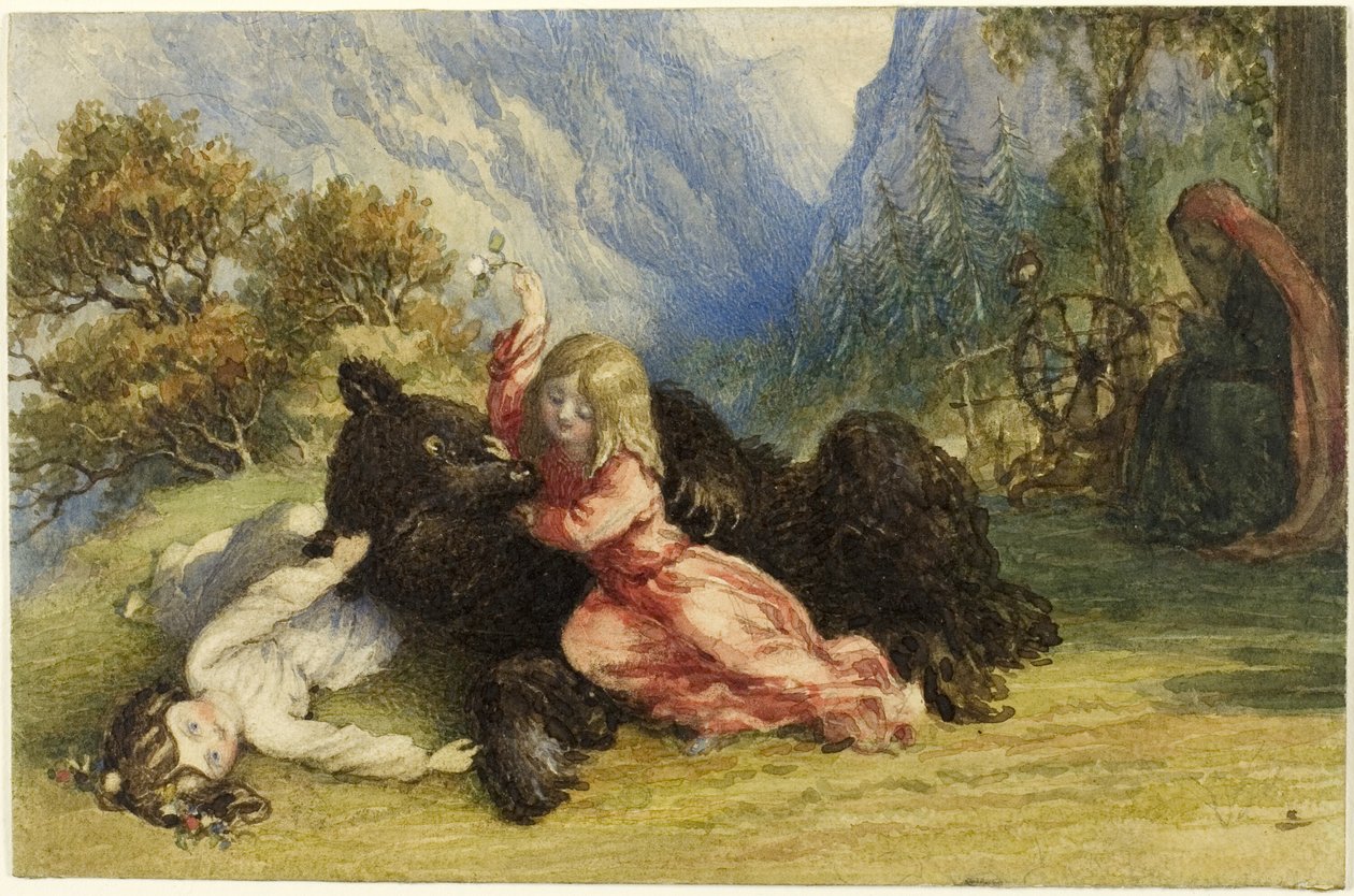 Schneeweißchen und Rosenrot von Richard Doyle