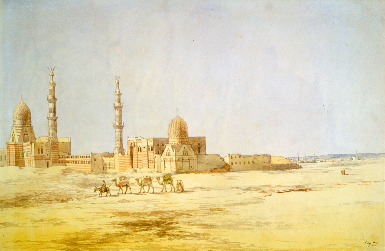 Gräber der Kalifen, Kairo, ca. 1842 von Richard Dudd