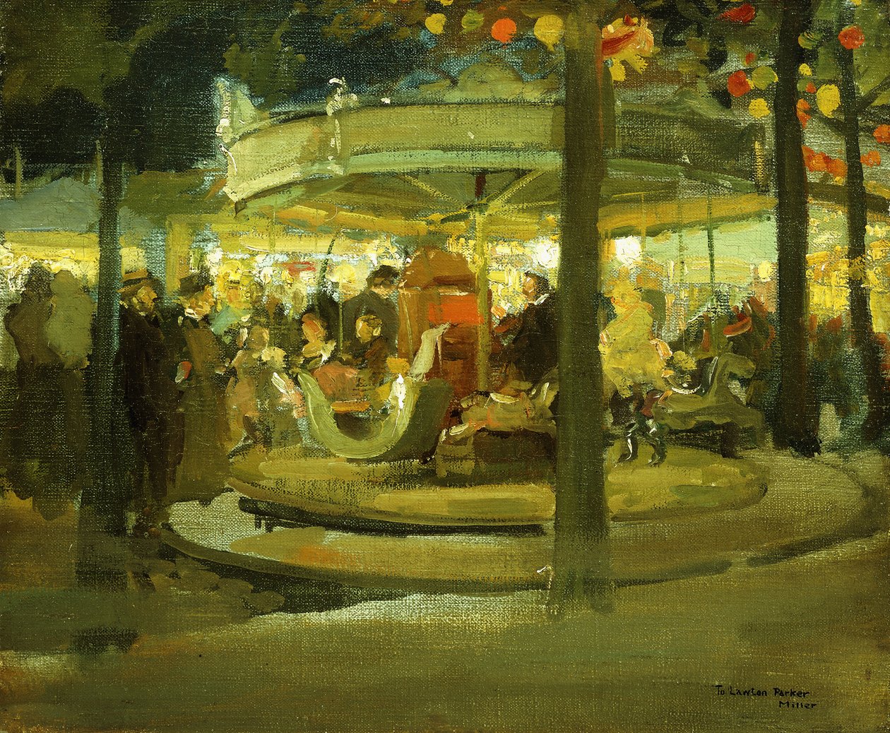 Karussell, ca. 1900-1901 von Richard Emil Miller