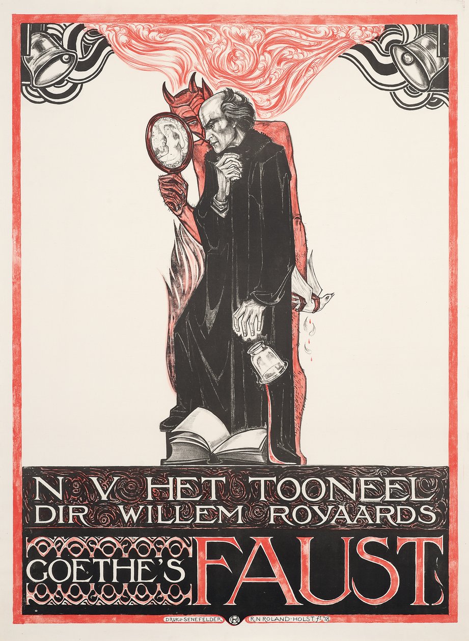 Plakat, das Goethes 