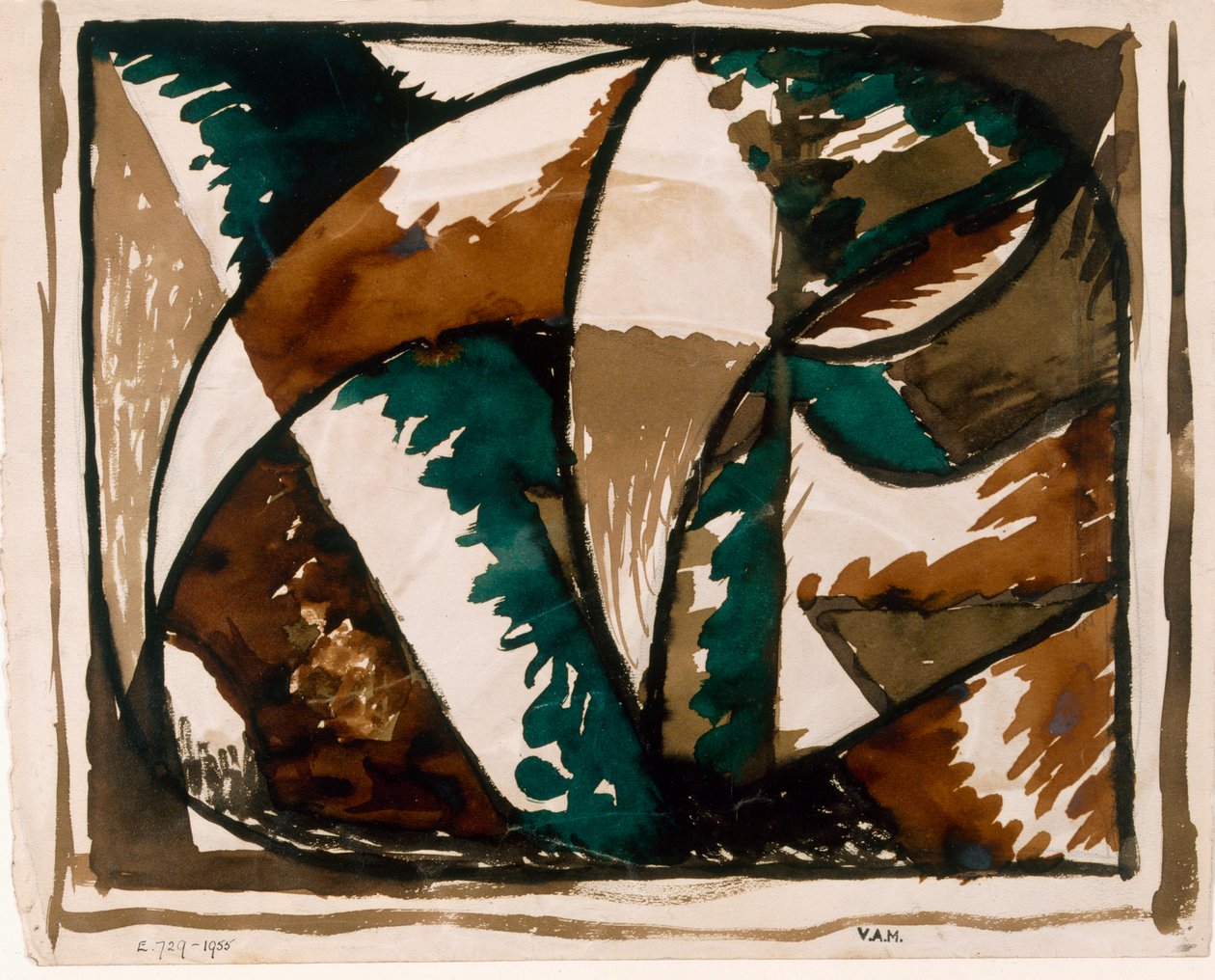 Stalking Bear, Entwurf für einen Teppich, ca. 1915-16 von Roald Kristian