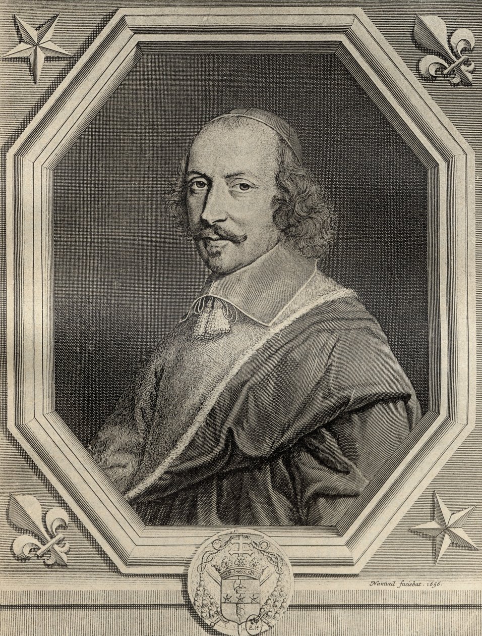 Kardinal Jules Mazarin, graviert 1656, aus 