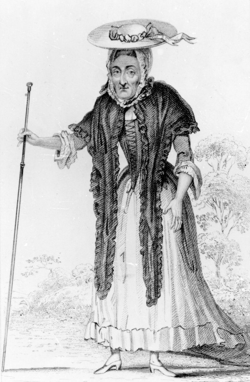 Jane Lewson, bemerkenswert für ihr Alter und ihre Eigenheiten, 1821 von Robert Cooper