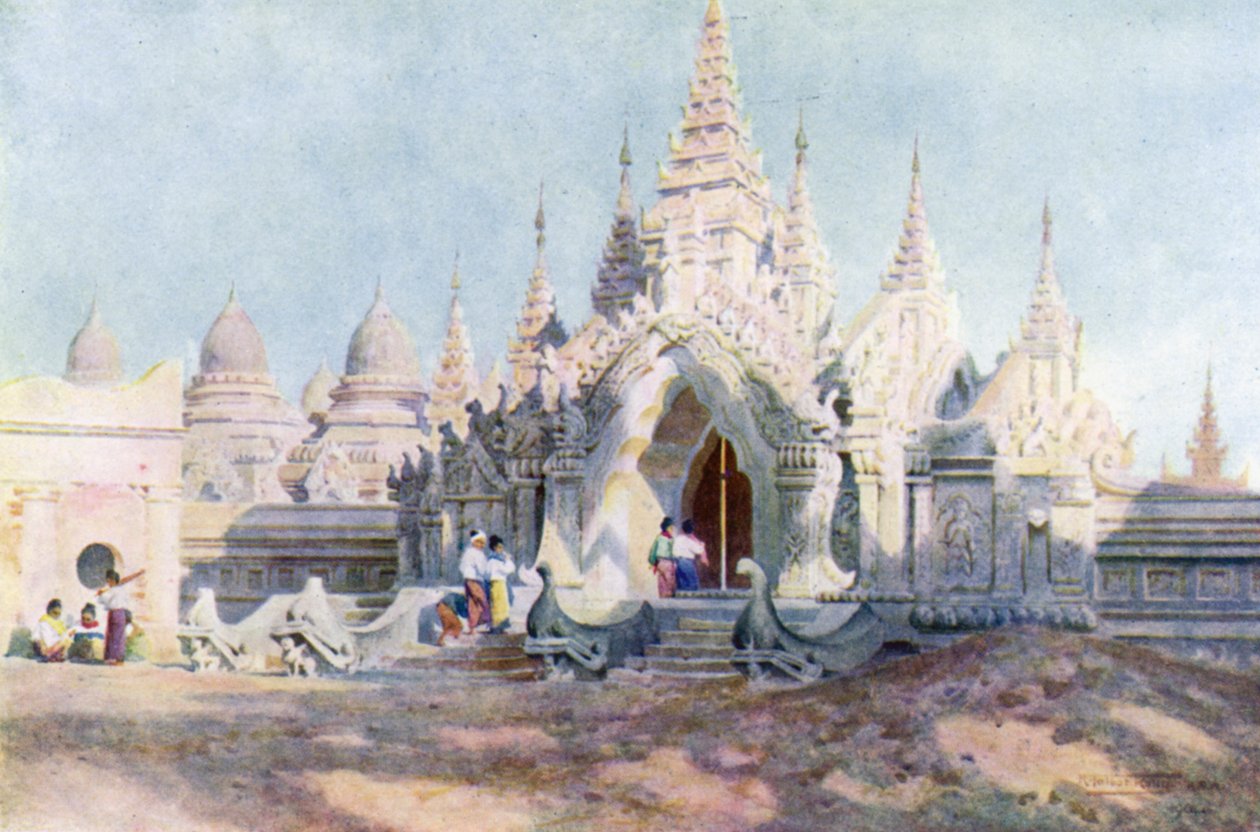 Eingang zum Kuthodau, Mandalay von Robert George Talbot Kelly