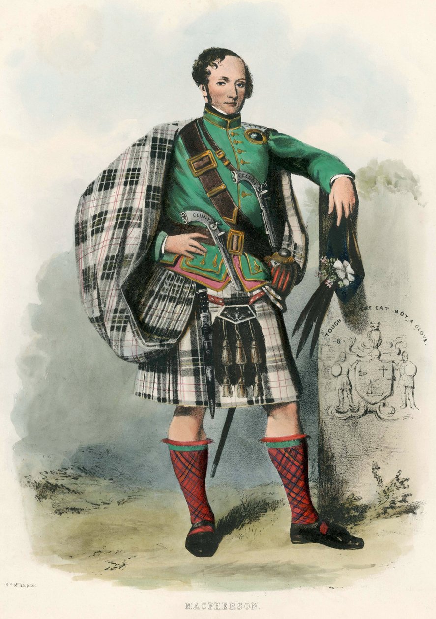 Macpherson, aus The Clans of the Scottish Highlands, 1845 von Robert Ronald McIan