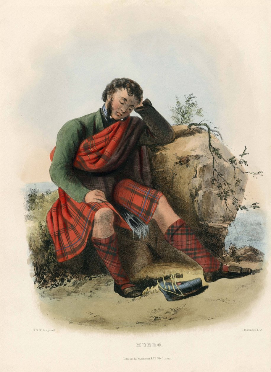 Munro, aus The Clans of the Scottish Highlands, 1845 von Robert Ronald McIan