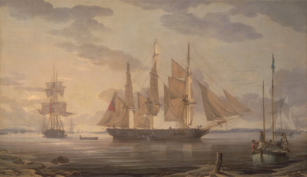 Schiffe im Hafen von Robert Salmon