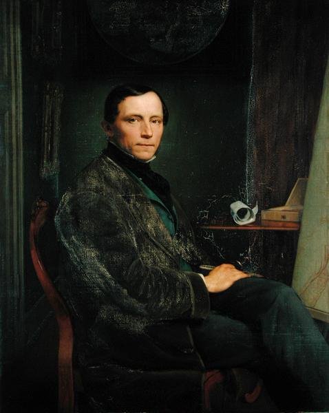 Selbstporträt, 1856 von Robert Schneider