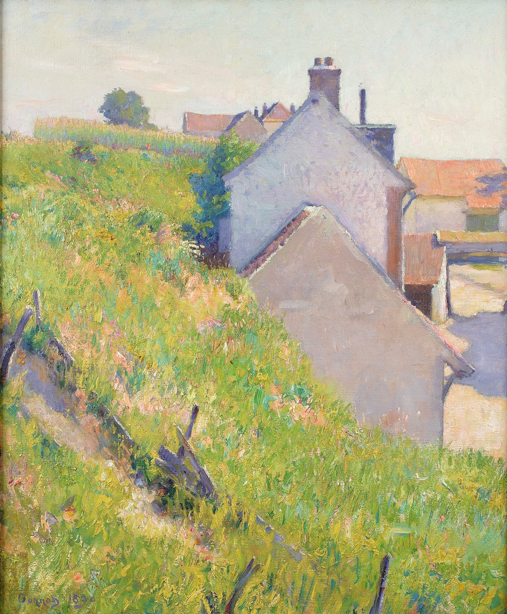 Ein sonnenbeschienener Hang, 1890 von Robert William Vonnoh