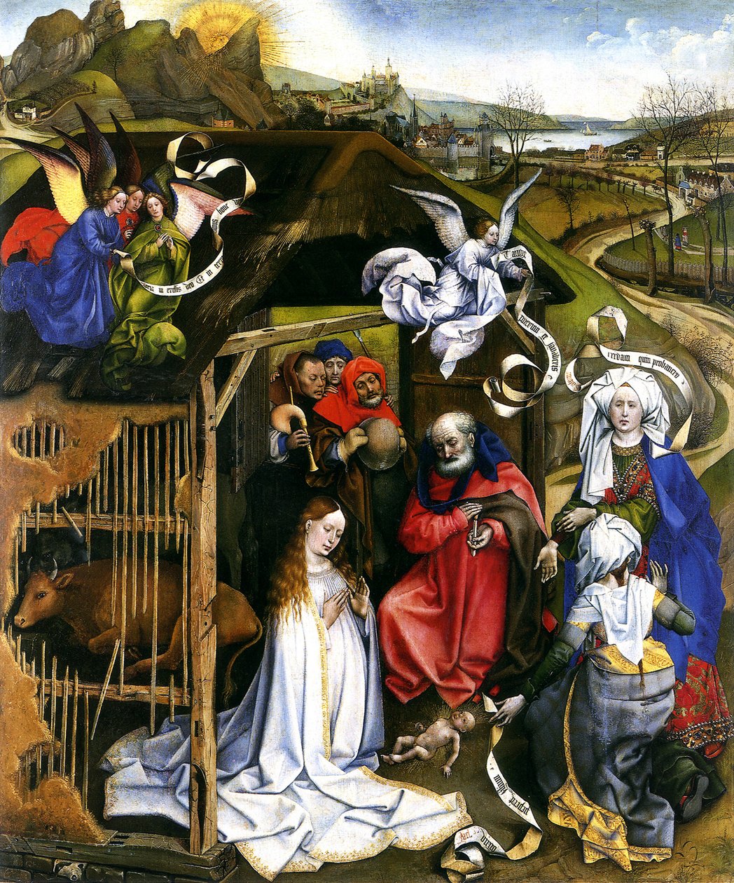 Geburt Christi, um 1425 von Robert Campin