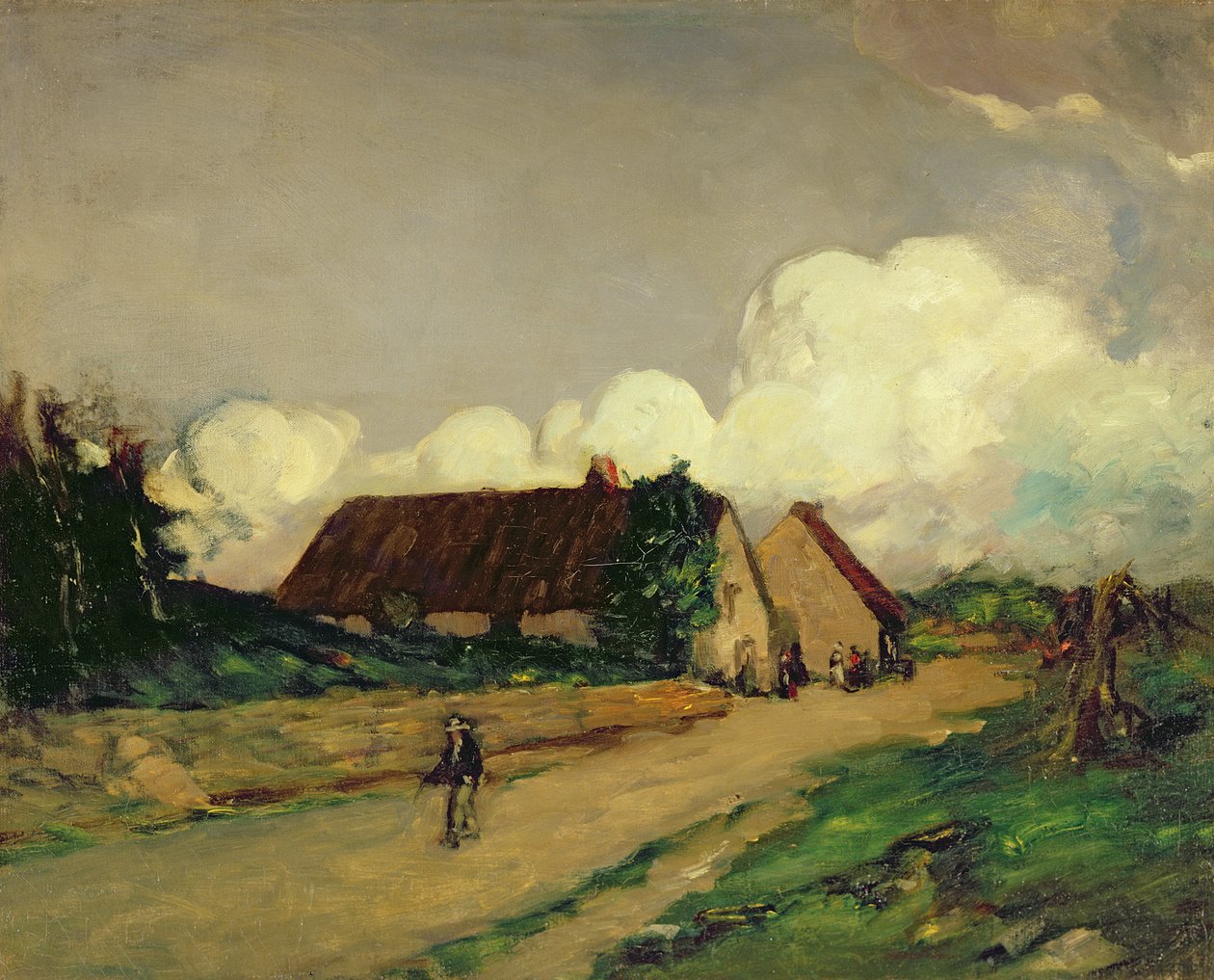 Alte Bauernhäuser in der Bretagne von Robert Cozad Henri