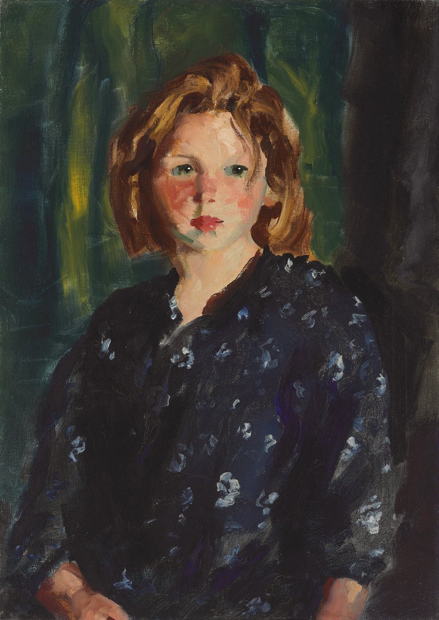 Porträt eines Mädchens, 1928 von Robert Cozad Henri