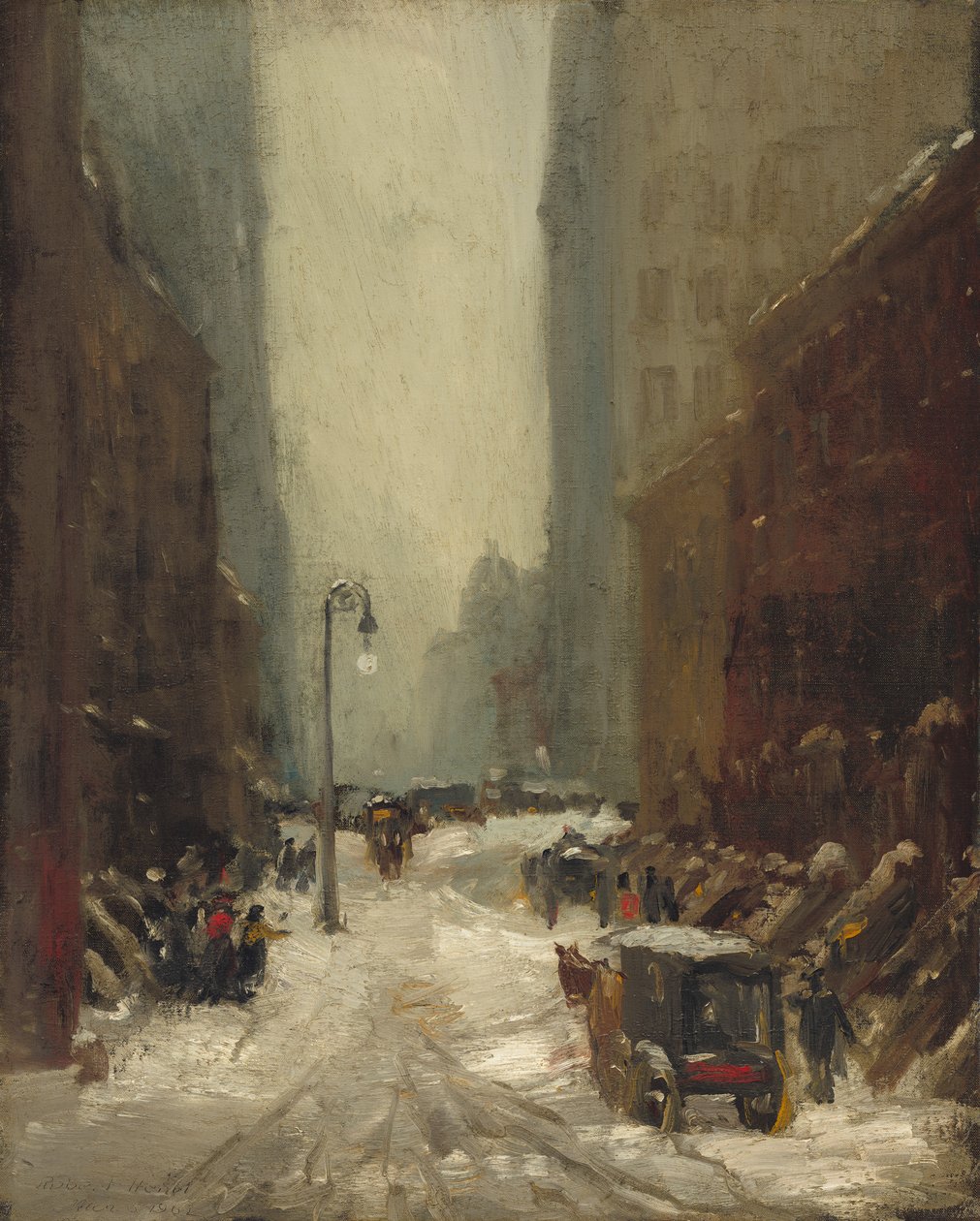 Schnee in New York, 1902 von Robert Cozad Henri