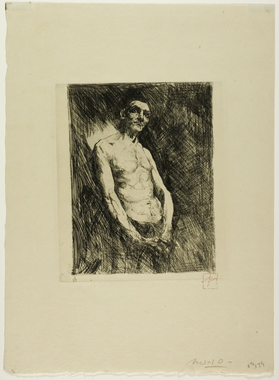 Halbnackte Figur eines Mannes von Robert Frederick Blum