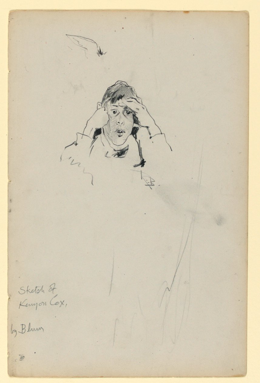 Skizze von Kenyon Cox von Robert Frederick Blum
