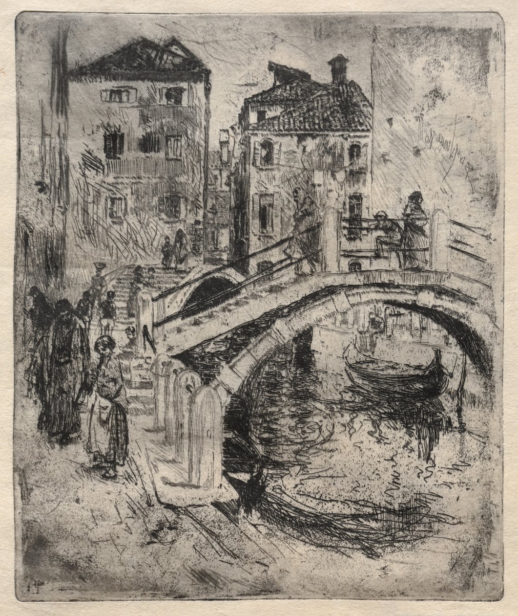 Venezianischer Kanal und Brücken, 1886 von Robert Frederick Blum