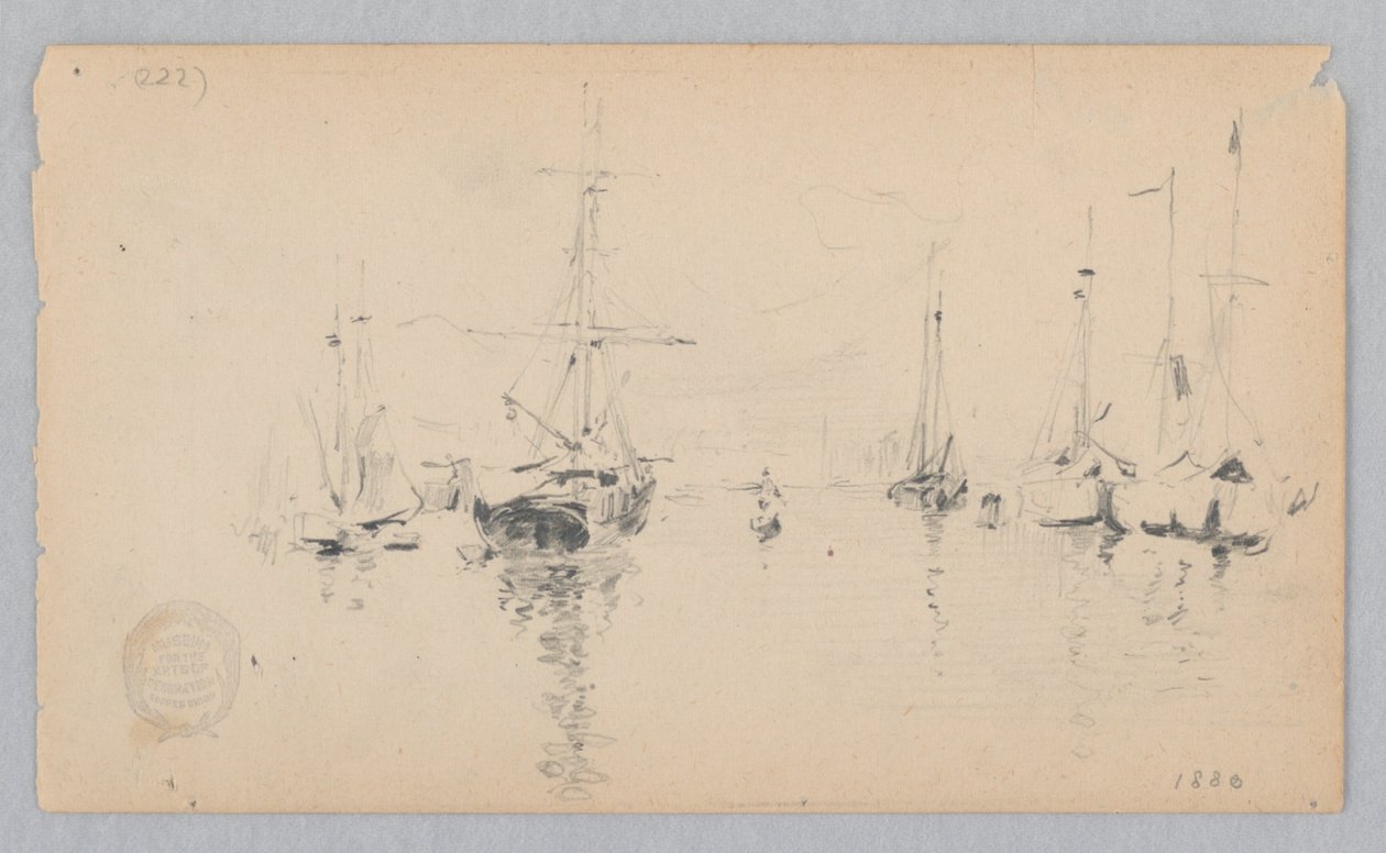 Ansicht eines Hafens von Robert Frederick Blum
