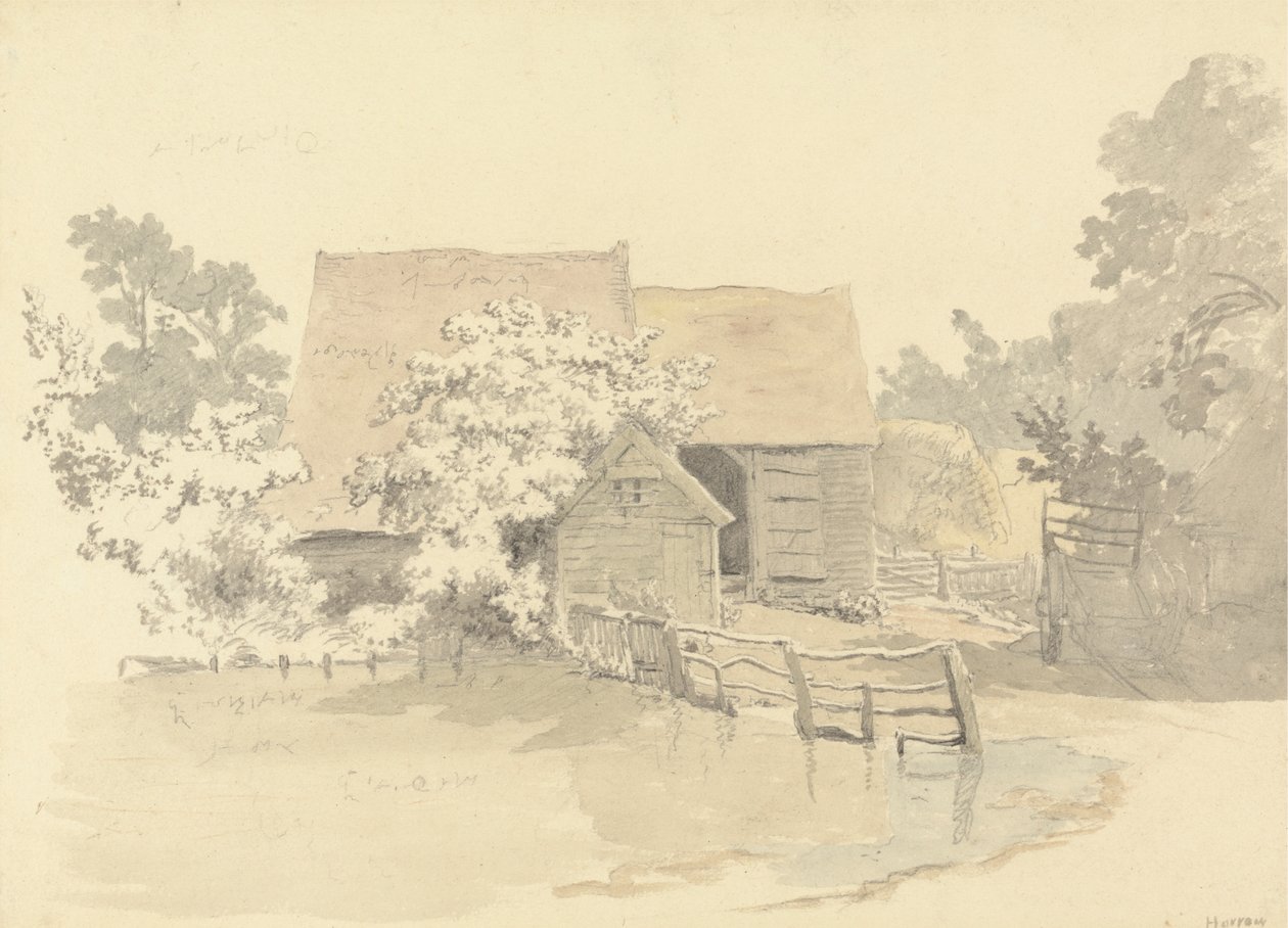 Ein Bauernhof in Harrow von Robert Hills