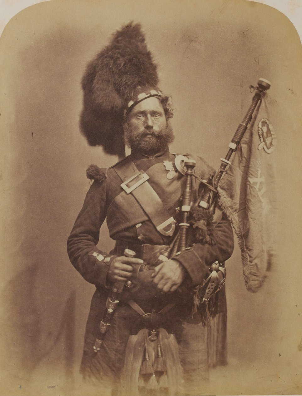 Piper David Muir, 42. Highlanders (Black Watch) von Robert Howlett