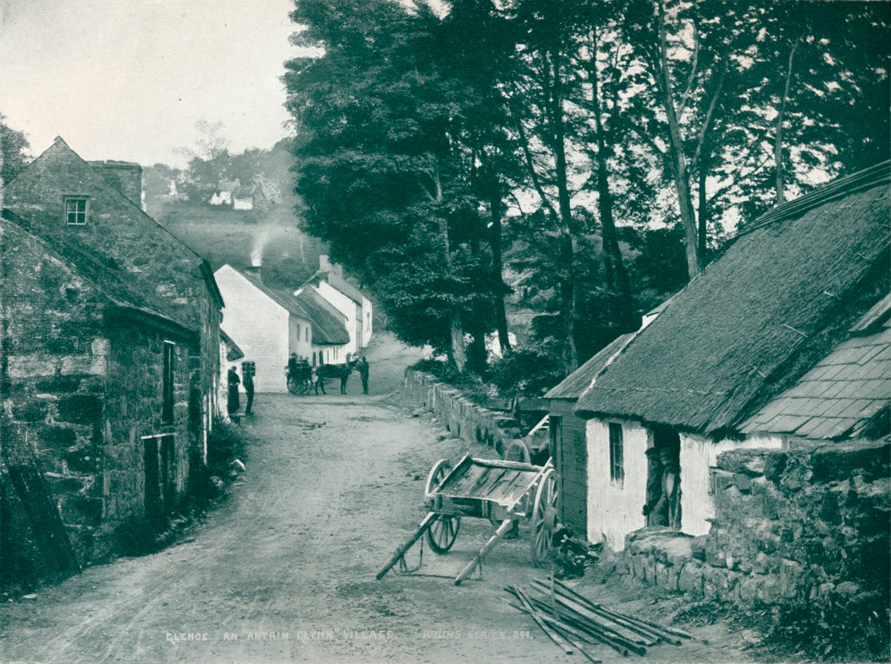 Glenoe: Ein Dorf im Antrim-Glynn, um 1903 von Robert John Welch