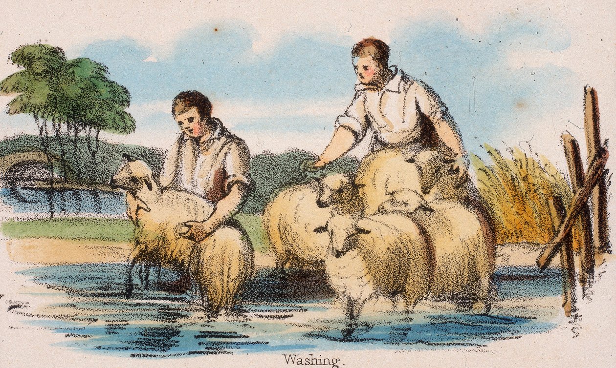 Wäsche, ca. 1845 von Robert Kent Thomas