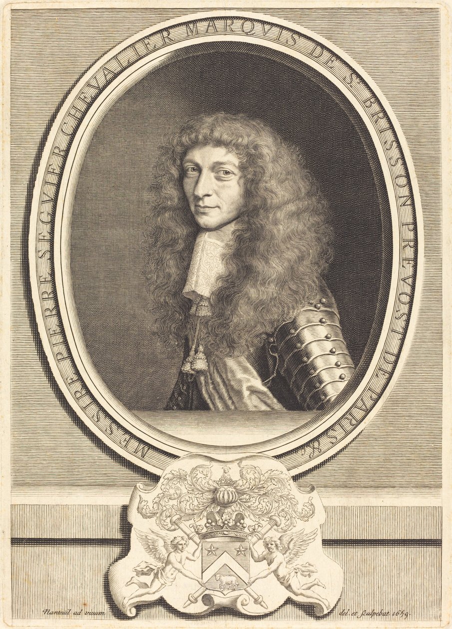 Pierre Seguier, Marquis de Saint-Brisson von Robert Nanteuil