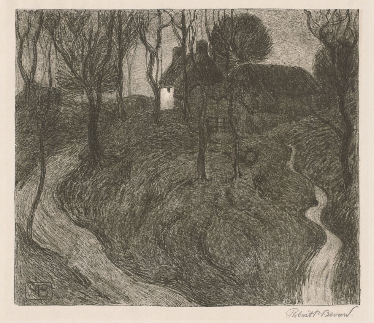 Ein einsamer Bauernhof [Hawkridge] von Robert Polhill Bevan