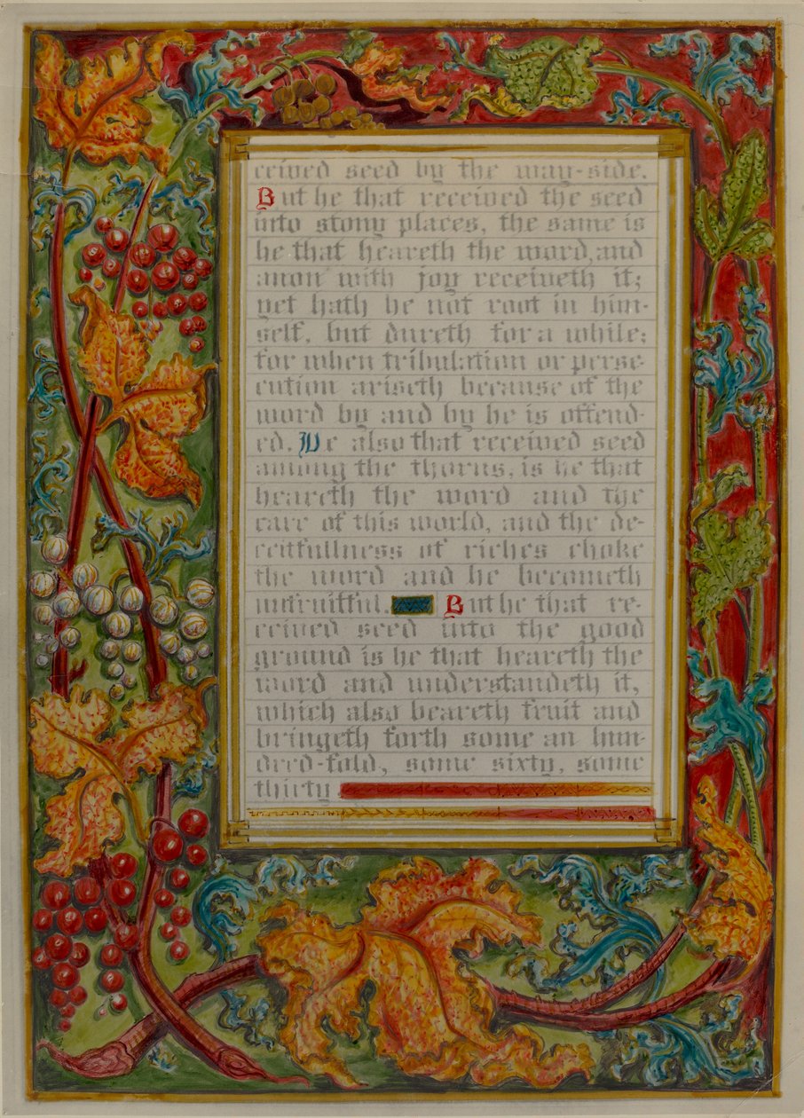 Illuminierte Parabel: Der Sämann von Robert Stewart and James Gross