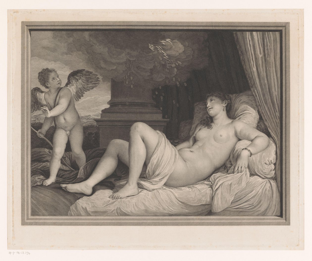 Jupiter erscheint als Goldregen bei Danaë von Robert Strange