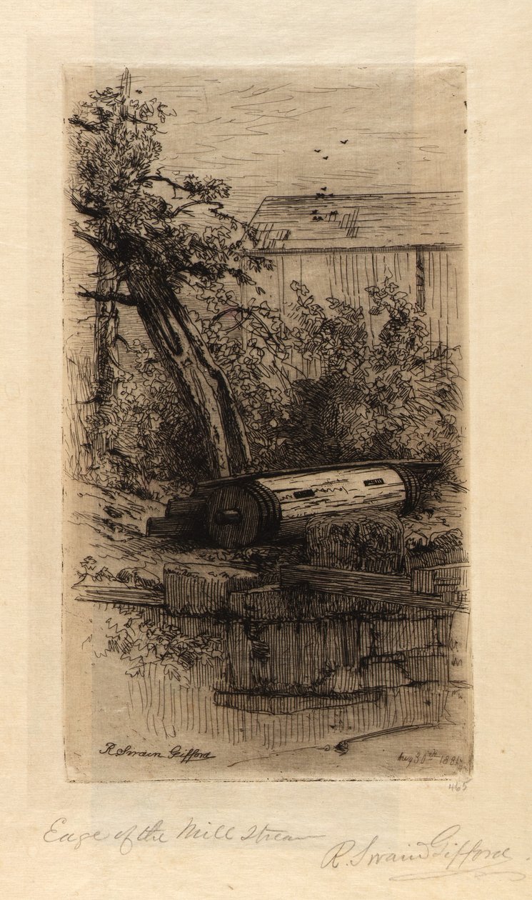 Am Rand des Mühlbachs von Robert Swain Gifford